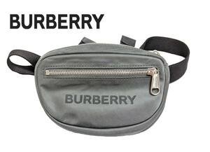 新品 BURBERRY バーバリー ボディバッグ　バムバッグ　クロスボディ ベルトバッグ グレー メンズ BUMBAG ショルダーバッグ バックパック