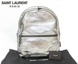 定価24.7万 新品 SAINT LAURENT PARIS サンローラン バックパック リュック オールレザー ショルダーバッグ 鞄 メンズ backpack