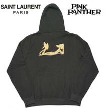 定価13.2万 新品 Saint Laurent Paris サンローラン ピンクパンサー フーディー パーカー コラボ XL アウター スウェット コートメンズ_画像1