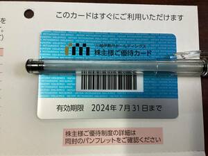 送料込　三越伊勢丹株主優待カード　10%割引　優待額3万　1枚　2024、7、31まで