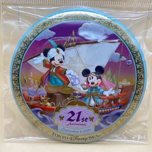 242 東京ディズニーシー 21周年 缶バッジ TDL TDR TDS 