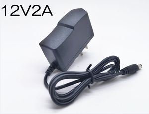 ACアダプター 12V2A プラグサイズ5.5×2.1mm（5.5×2.5ｍｍ兼用）スイッチング電源 AC/DCアダプター 12V1Ａ 12V1.5A 12V1.8A。 