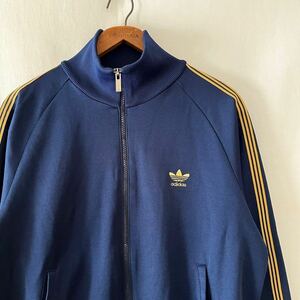 70s 80s adidas DESCENTE トラックジャケット ネイビー ゴールド ビンテージ 70年代 80年代 アディダス デサント ジャージ ヴィンテージ