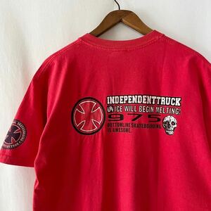 90s INDEPENDENT スカル Tシャツ L ビンテージ インデペンデント インディー OLD SK8 オールドスケート オリジナル ヴィンテージ