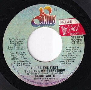 Barry White - You're The First, The Last, My Everything / More Than Anything, You're My Everything (B) I521