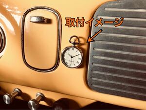  Classic old car clock clock air cooling VW Beetle Rover Mini MINI Fiat meter Vintage antique retro type all-purpose 
