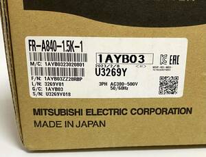 ★新品/未開封品★2023年製 MITSUBISHI 三菱電機 FR-A840-1.5K-1 インバータ インバーター ミツビシ 【10日間保証付き】I231108