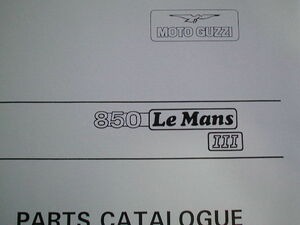 MOTOGUZZI Moto Guzzi Le Mans 3 parts list 