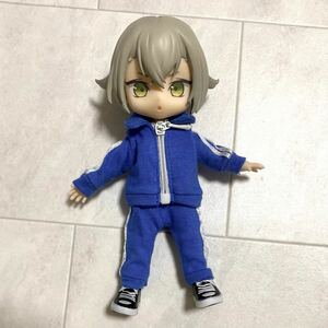 オビツ11 ねんどろいど どーる ジャージ 上下セット ブルー 1/12 人形 服 ミニスウィーツドール ジャケット パンツ ピコニーモ P 制服