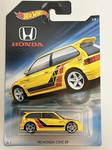 HW ‘90 HONDA CIVIC EF ホンダ　シビック　イエロー　ホットウィール