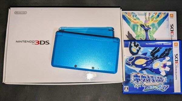 ニンテンドー 3DS　本体　ライトブルー　ポケモンソフトセット