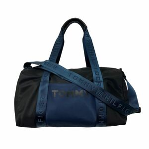 ★売り切り1000円スタート★Tommy Hilfiger トミー ヒルフィガー ボストン ナイロン バッグ ショルダーバッグ カバン 約横40 まち16 縦20cm