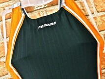 BY2-801◇//【23～26は休業日】renoma♪クールなブラック×オレンジ*さらピタ*レディース競泳水着※一番安価な送料はゆうパケットなら210円_画像2