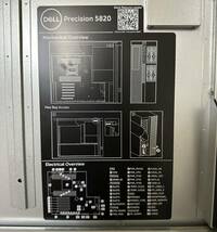 DELL PRECISION 5820 Tower Xeon W-2123 32GB DDR4-2666 256GB SSD 950W GPU欠品 動作確認済み_画像6