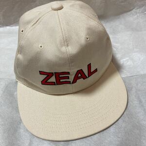 ZEAL コットンキャップ ベージュ系 美品 キャップ テラー アンカニーチャップ ゲイリーウィッチ ロジック