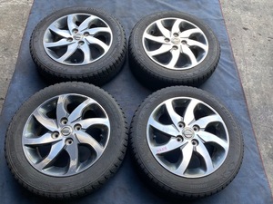 ML21S ルークス パレット 純正 アルミホイール 14×4.5J インセット50 155/65/R14 トーヨースタッドレスタイヤ ☆引き取り歓迎☆