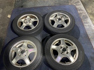 HA24S アルト TOPRUN アルミホイール 13×4.00B インセット45 155/65/R13 2023年製 PRACTIVAタイヤ ☆引き取り歓迎☆千葉市若葉区から出品