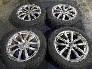 V36 スカイライン 純正 アルミホイール 17×7.5J オフセット45 225/55/R17 ヨコハマタイヤ ☆引き取り歓迎☆千葉市若葉区から出品☆