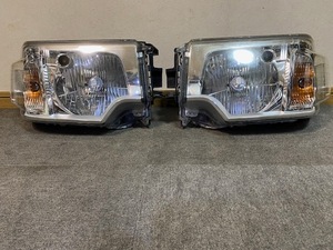 U61V U62V ミニキャブ / U71V U72V クリッパー 後期 磨き済み レベライザー付 LED ヘッドライト 左右セット STANLEY W0688