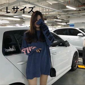 レディース ロンT カットソー トップス 長袖 韓国 オルチャン ストリート カジュアル