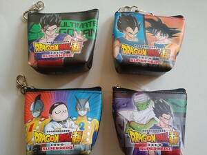 映画 ドラゴンボール超 スーパーヒーロー 船形 ミニポーチ ×4個セット 悟空/ベジータ/悟飯/ピッコロ/レッドリボン軍