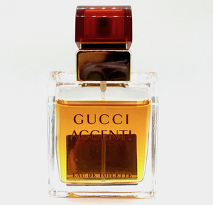 * Gucci perfume *GUCCI ACCENTI EDT. 30ml NATURAL SPRAY( Gucci a changer ti30ml spray )* exhibition USED/ remainder approximately 90% approximately 27ml/ box less / records out of production / super ultra rare 
