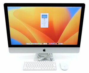 Apple iMac Retina 5K 27インチ 2017 Core i5-7600 3.5GHz 32GB 1TB(HDD) 32GB(APPLE SSD) FusionDrive仕様 Radeon Pro 575 macOS Ventura