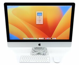 Apple iMac Retina 5K 27インチ 2017 Core i5-7600 3.5GHz 32GB 3TB(HDD) 128GB(APPLE SSD) FusionDrive仕様 Radeon Pro 575 macOS Ventura