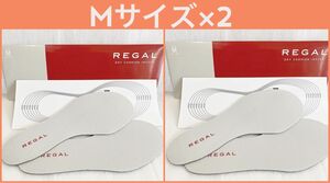 新品リーガル紳士靴用メンズREGAL TY07 DRY CUSHION INSOLE シューケア2足分Ｍサイズ靴の中敷き台紙入り