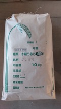 栽培期間中農薬不使用　「にこまる」　玄米10ｋｇ_画像1