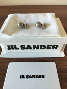 【美品】JIL SANDERジルサンダー★スフィアボールピアス★シルバー925