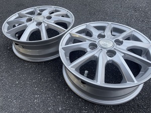 中古ホイール2本セット 軽用 MANARAY SPORT ユーロスピード スパイダー 13x4.00B +43 4H-100