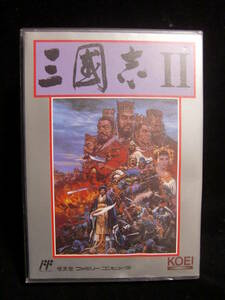 箱・説明書付き! ファミリーコンピュータ専用ソフト 光栄 三國志Ⅱ! FC KOEI 三国志２