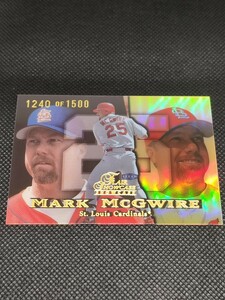 1999 FLEER FLAIR SHOWCASE ROW1 MARK McGWIRE マーク・マグワイア 