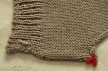 古い　編み物　見本　部分　毛糸　課題　資料　昭和　生地　リメイク　汚れ破れ劣化等あり　長期保管　古物　模様　ディスプレイ_画像10