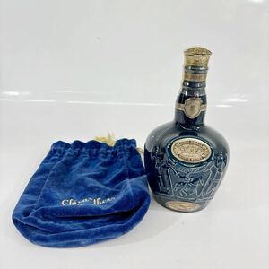 未開栓 royal salute ロイヤルサルート　陶器　scotch スコッチ　whiskey ウィスキー　青　ブルー　古酒 洋酒 700ml 40% 1.2kg 21年