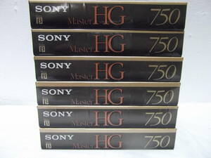 未使用未開封 SONY ソニー ベータ ビデオカセットテープ Master HG L-750 HighGrade β 6本