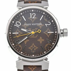 ルイ・ヴィトン LOUIS VUITTON QA072 タンブール モノグラム クォーツ メンズ 良品 P#126994