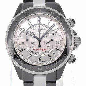  Chanel CHANEL H1624 J12 super reje-la chronograph ceramic / aluminium self-winding watch men's inside box attaching A#127534