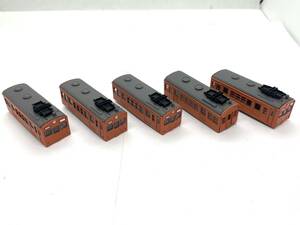 BANDAI Bandai B Train Shorty -72 series 73 series orange 5 both set wheel less N gauge railroad model 