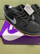 新品 27.0cm US9 Nike SB Dunk Low Pro “Black Fog” ダンク ロー プロ ブラック フォグ ガム BLACK/GREY GUM 27cm BQ6817-010_画像7