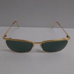 N★1円〜中古品 RayBan レイバン ビンテージ サングラス B&L SIGNET LX 度無し ゴールド