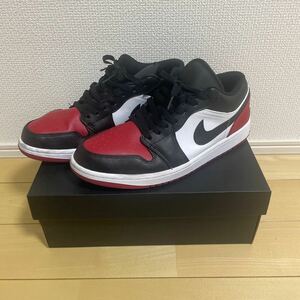 27.5cm Nike Air Jordan 1 Low Bred Toe ナイキ エアジョーダン1 ロー ブレッドトゥ