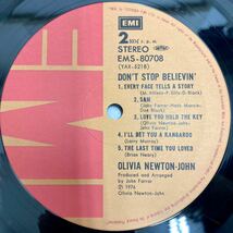 【美品 帯付き】 Don't Stop Believin' たそがれの恋 / Olivia Newton John オリビア・ニュートン・ジョン 【LP アナログ レコード 】_画像5