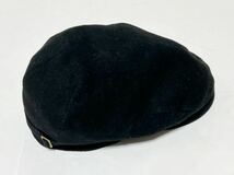 【送料無料】スウェーデン スエーデン製 名作 WIGENS ウィゲーンス ベレー帽子 黒　キャップ　ウール　艶色ブラック/黒 北欧/ヨーロッパ_画像5