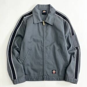 ◯ 72k11 Supreme × Dickies シュプリーム ディッキーズ コラボ Stripe Eisenhower Jacket ワークジャケット ブルゾン M グレー メンズ