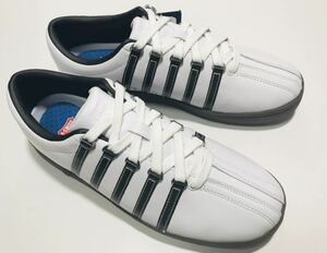 未使用!! 定番!! K-SWISS ケースイス CLASSIC 88 クラシック ホワイト 白 x 茶 レザー 25.5cm US 7.5 国内 正規品 タグ付き