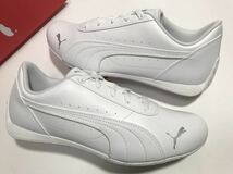 新品!! PUMA プーマ 388255-02 NEO CAT WHITE ネオキャット ホワイト 白 us 12 / 30.0cm ドライビング スニーカー 箱付き_画像5