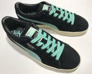 未使用!! デッド!! PUMA プーマ ダイヤモンドサプライ 別注 SUEDE DIAMOND BLACK BLUE スエード 黒 us 8.0 / 26.0cm