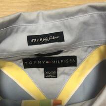 【送料無料】TOMMY HILFIGER長袖シャツ　マルチカラーストライプ柄クレリックシャツ　メンズXXLサイズ　トミーヒルフィガービッグサイズ_画像5